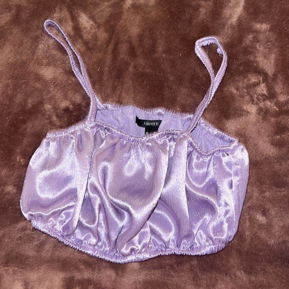 Perfect Euphoria themed party shirt. Shimmery purple, forever 21